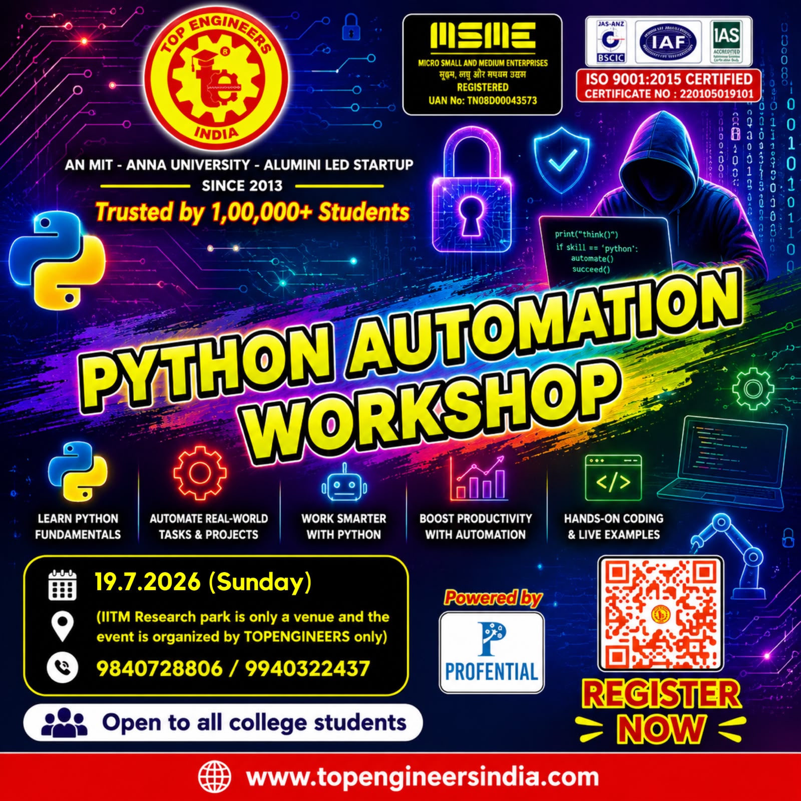 Python Automation Workshop 2026 Workshop Poster 
